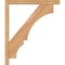 Ekena Millwork Balboa Block Smooth Bracket w/ Offset Brace, Western Red Cedar, 3 1/2"W x 22"D x 26"H BKT0402X22X26BOA05SWR - alternate 3